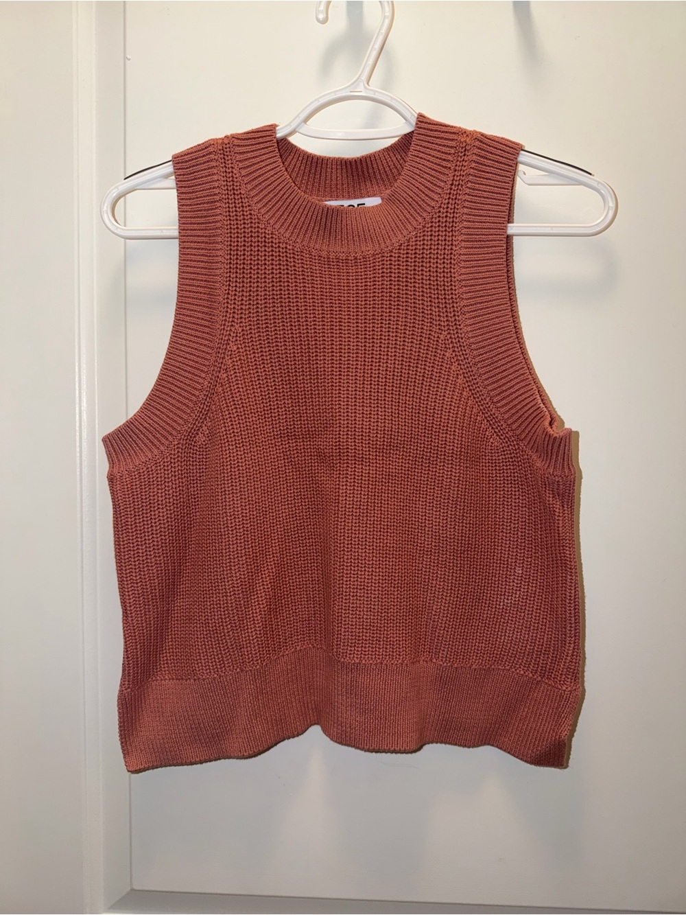 525 America Knit Sleeveless Tank Top in Rust